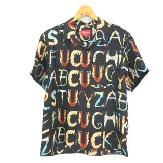 シュプリーム(Supreme)のSUPREME 18SS Alphabet Silk Shirt 黒 S(シャツ)