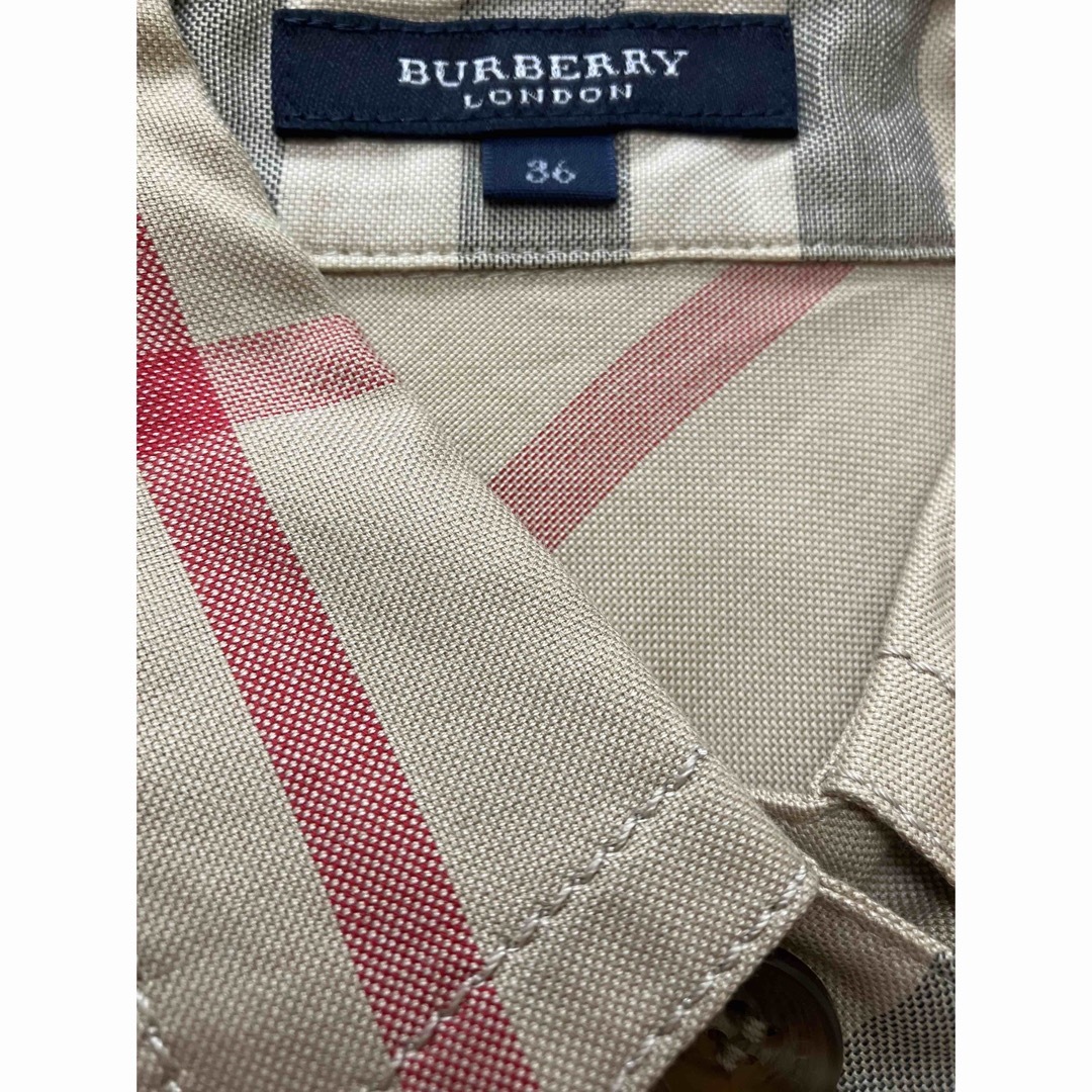 BURBERRY - 美品 バーバリー ロンドン ワンピース チェック ベージュの