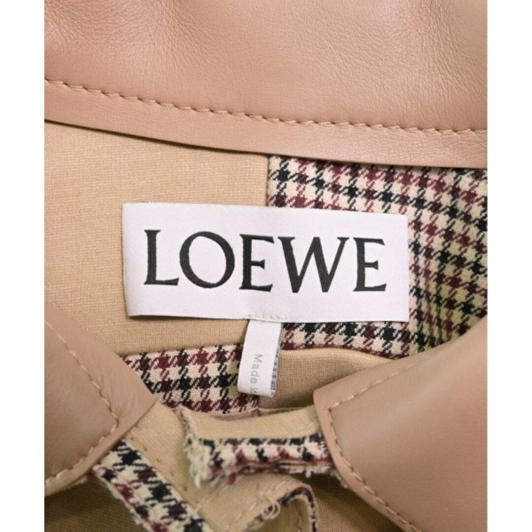 LOEWE ロエベ ステンカラーコート XS ベージュ系(チェック) - その他