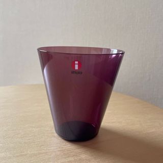 イッタラ(iittala)のiittala イッタラ　カルティオ　マウスブロー　ダークライラック★新品未使用(グラス/カップ)