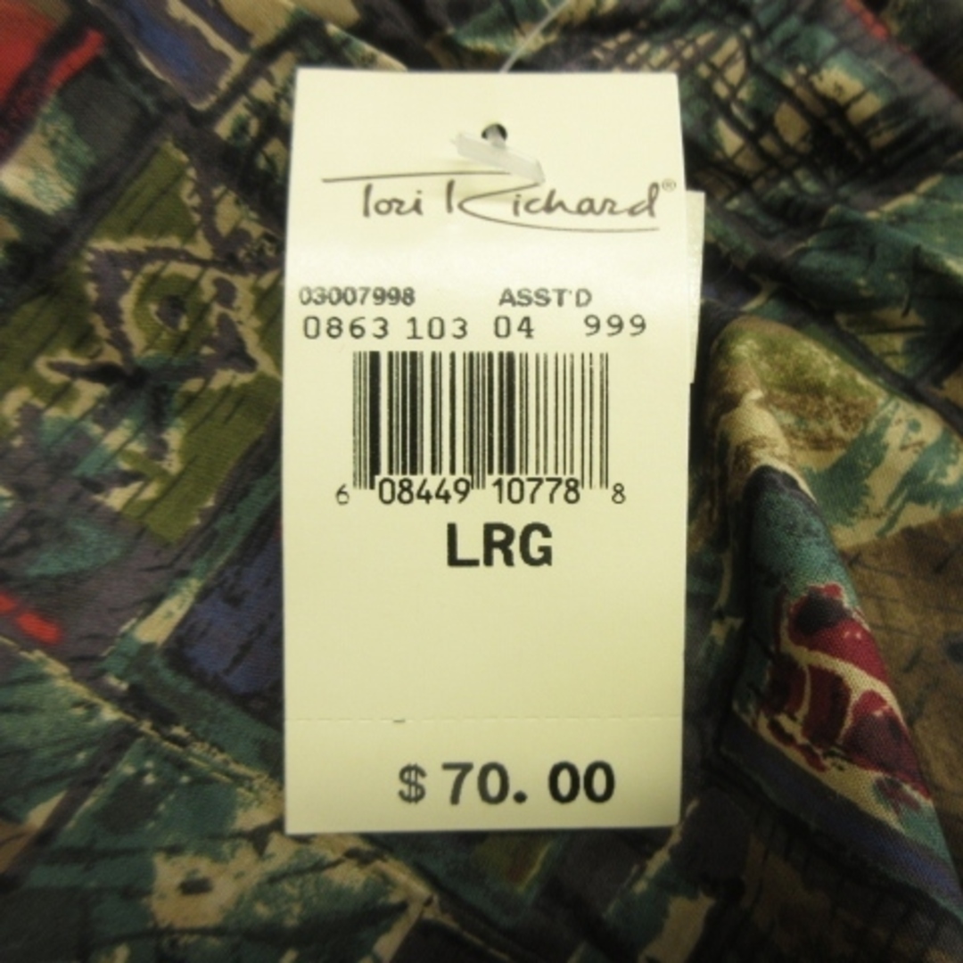 other(アザー)のTori Richard タグ付き アロハシャツ 半袖 USA製 総柄 緑 L メンズのトップス(シャツ)の商品写真