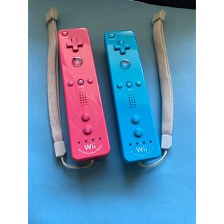 ウィーユー(Wii U)のNintendo Wii WiiU用 リモコンプラスセット  ブルー　ピンク(家庭用ゲーム機本体)