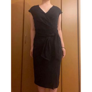 タダシショウジ(TADASHI SHOJI)のウエストリボンタイトワンピース (ひざ丈ワンピース)