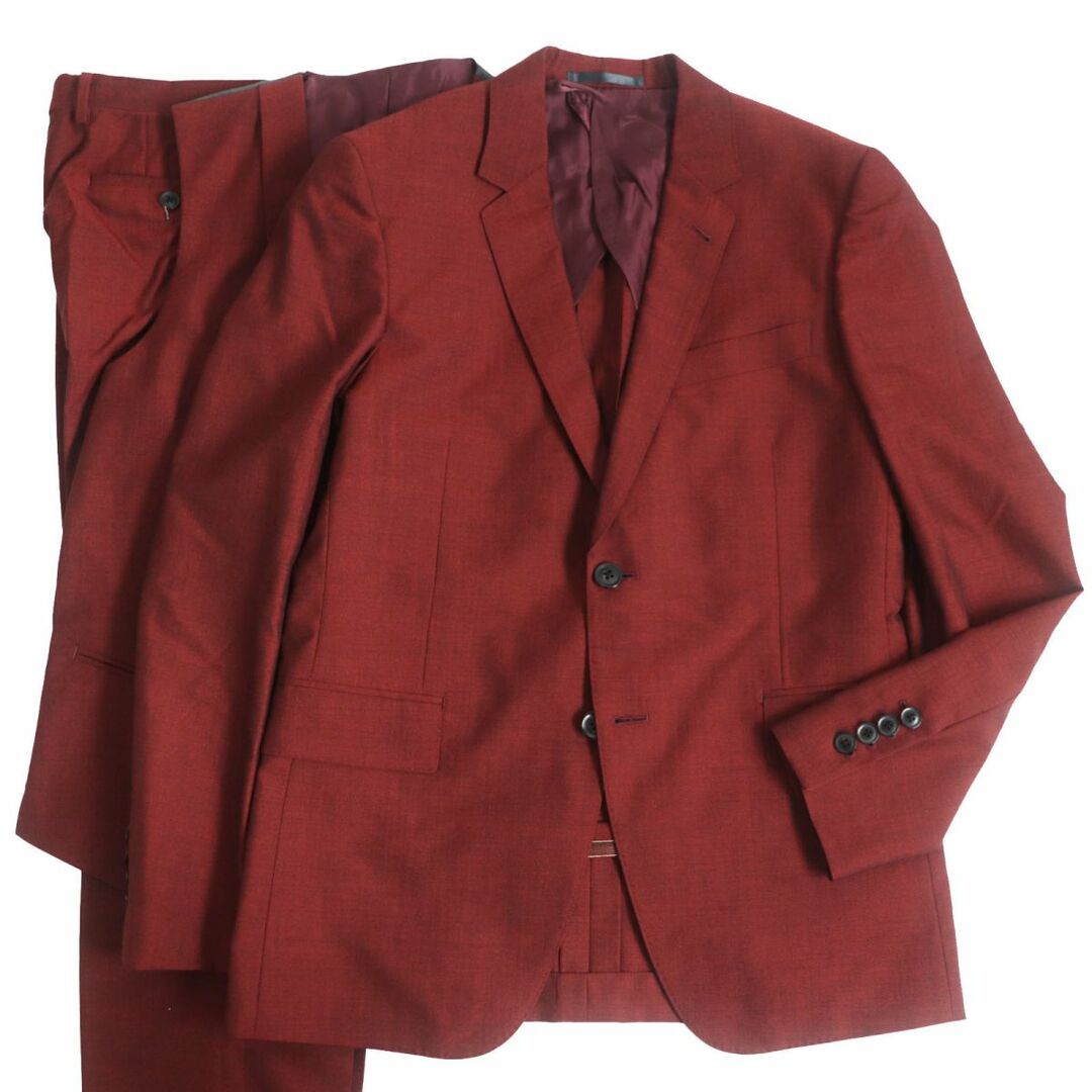 未使用品□Paul Smith/ポールスミス CLISSOLD社製生地 ウール×モヘア シングル スリーピーススーツ セットアップ レッド系 M 日本製 正規 | フリマアプリ ラクマ
