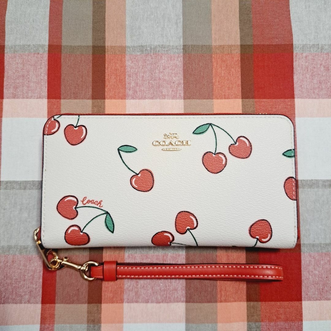 COACH - COACH お財布 新品 未使用 レディース 長財布 さくらんぼ