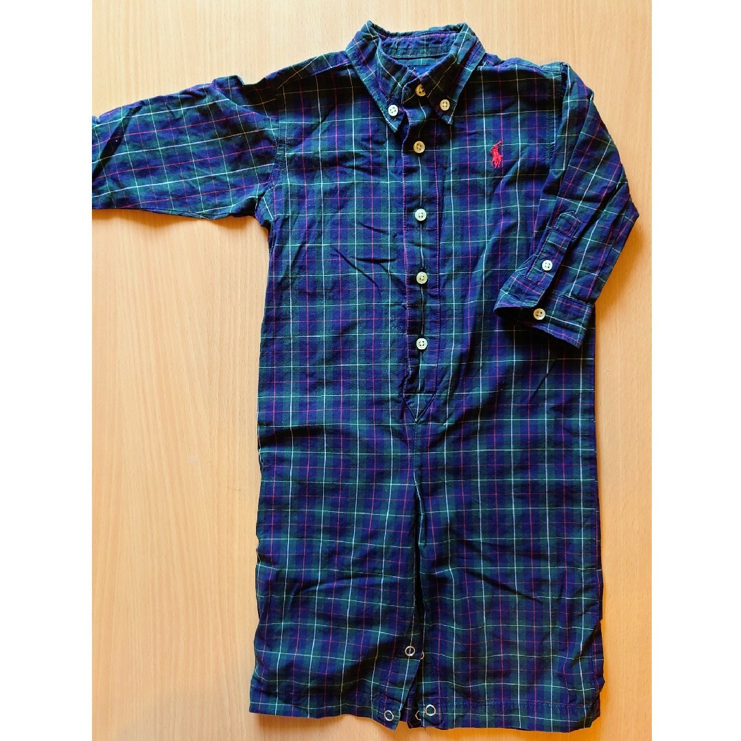 POLO RALPH LAUREN(ポロラルフローレン)の【RALPH LAUREN】　ベビー　ロンパース　タータンチェック キッズ/ベビー/マタニティのベビー服(~85cm)(ロンパース)の商品写真