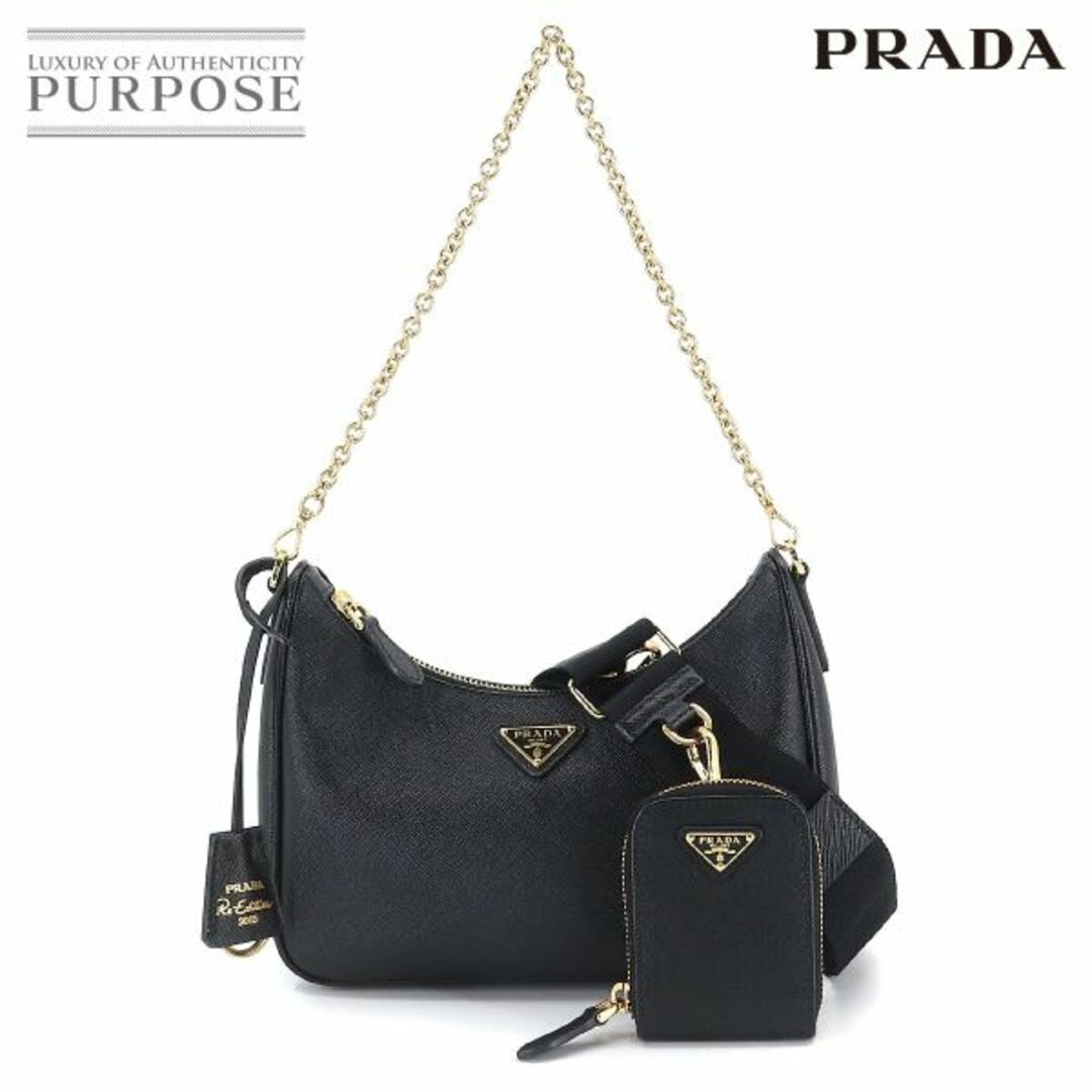 未使用 展示品 プラダ PRADA サフィアーノ 2way ショルダー バッグ ...