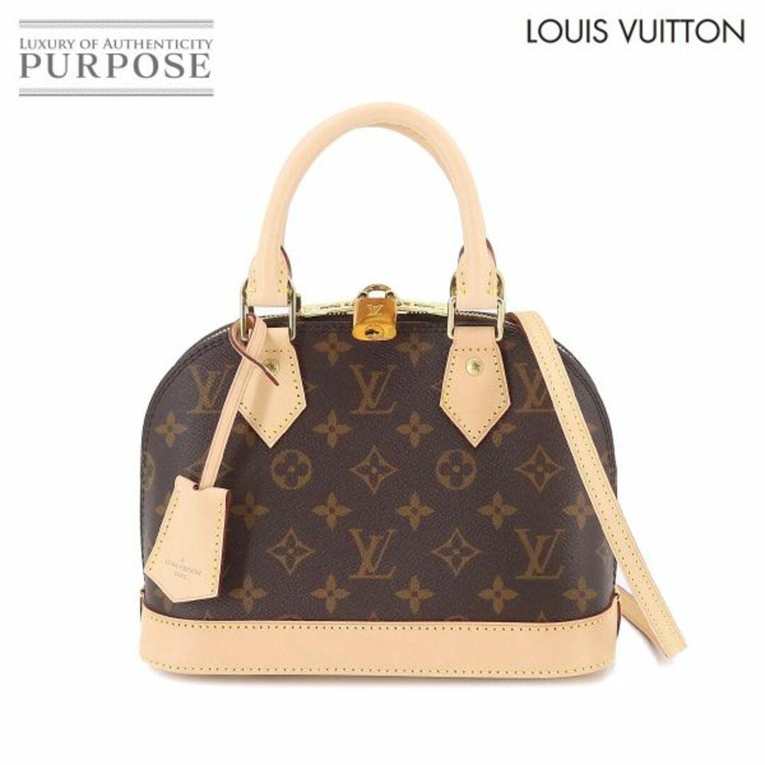 未使用 展示品 ルイ ヴィトン LOUIS VUITTON モノグラム アルマ BB 2way ハンド ショルダー バッグ ブラウン M53152 RFID VLP 90196170