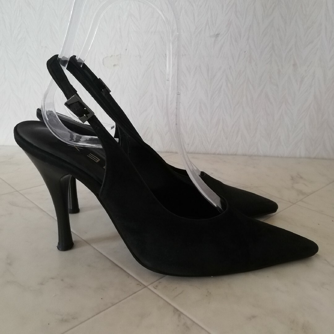 COMEX エナメルバックストラップパンプス 【S】黒 | mdh.com.sa