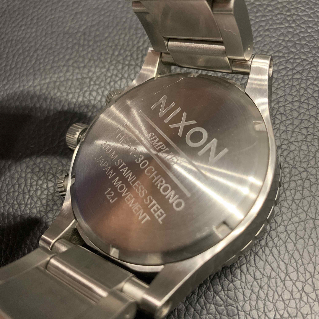 稼働品 NIXON ニクソン CHRONO ビッグフェイス  腕時計