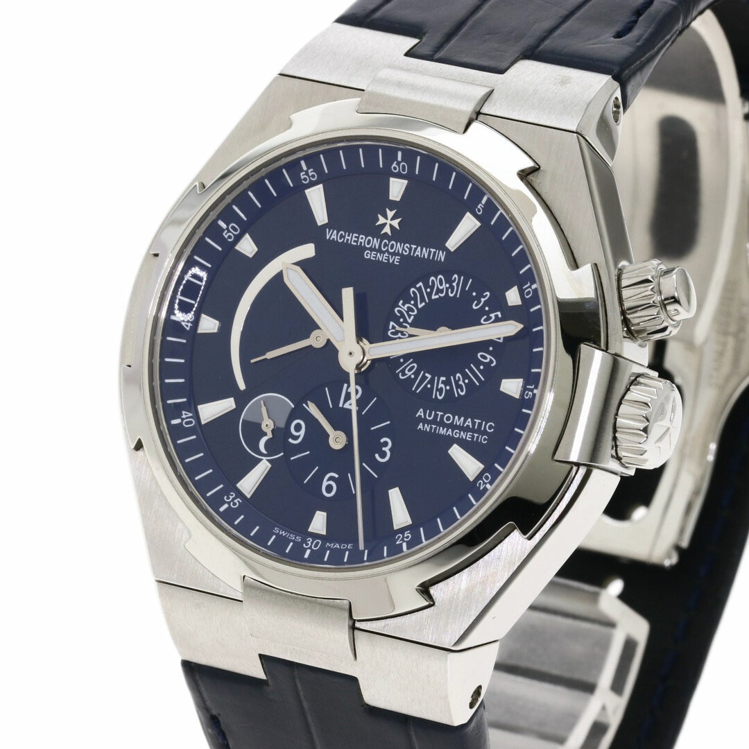 VACHERON CONSTANTIN(ヴァシュロンコンスタンタン)のVACHERON CONSTANTIN 47450/000A-9039 オーバーシーズ デュアルタイム 腕時計 SS 革 メンズ メンズの時計(腕時計(アナログ))の商品写真