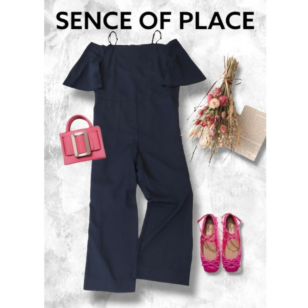 SENSE OF PLACE by URBAN RESEARCH(センスオブプレイスバイアーバンリサーチ)のSENCE OF PLACE  オールインワン おしゃれ♪らくちん♪ レディースのパンツ(オールインワン)の商品写真