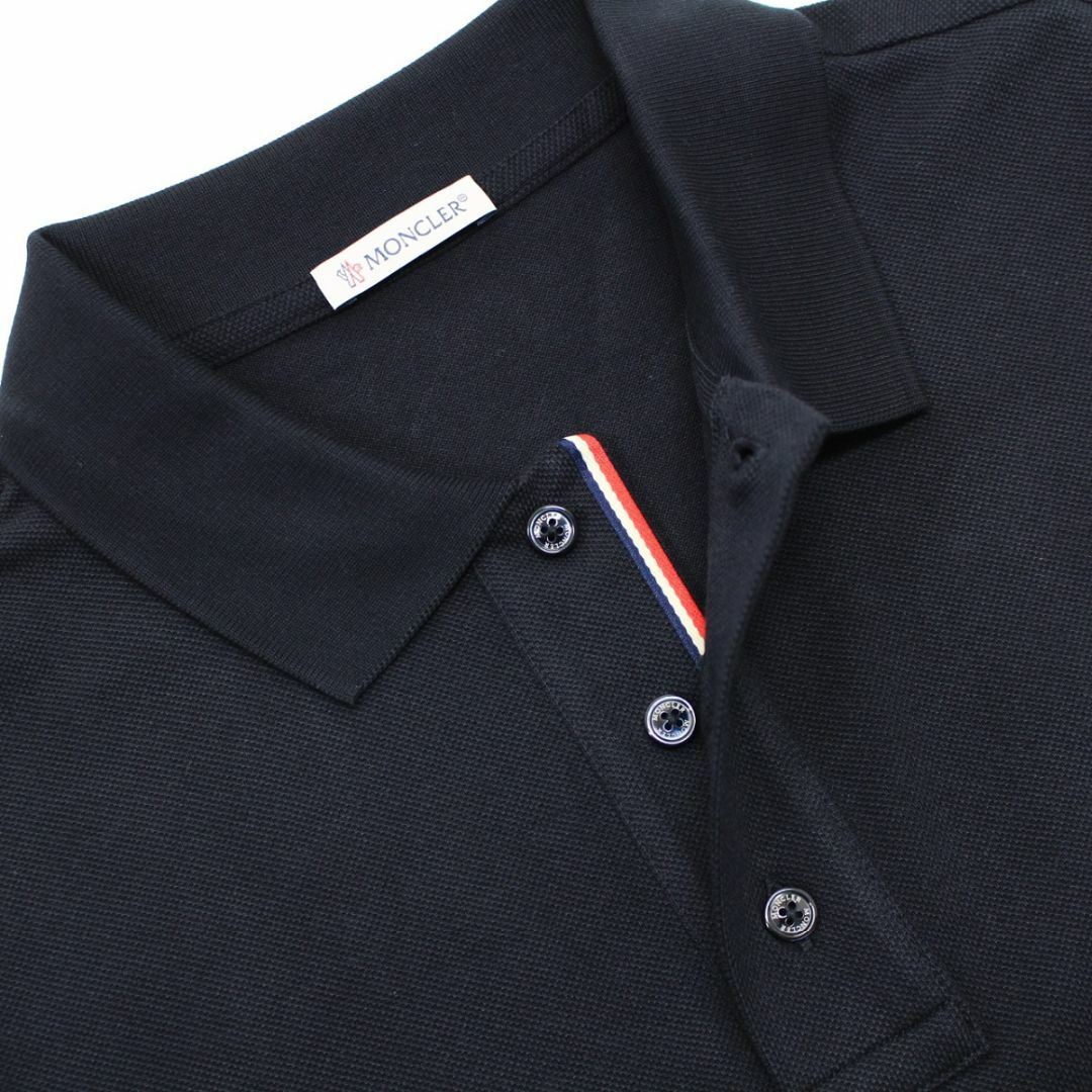 75 MONCLER モンクレール ネイビー 半袖 ポロシャツ size M