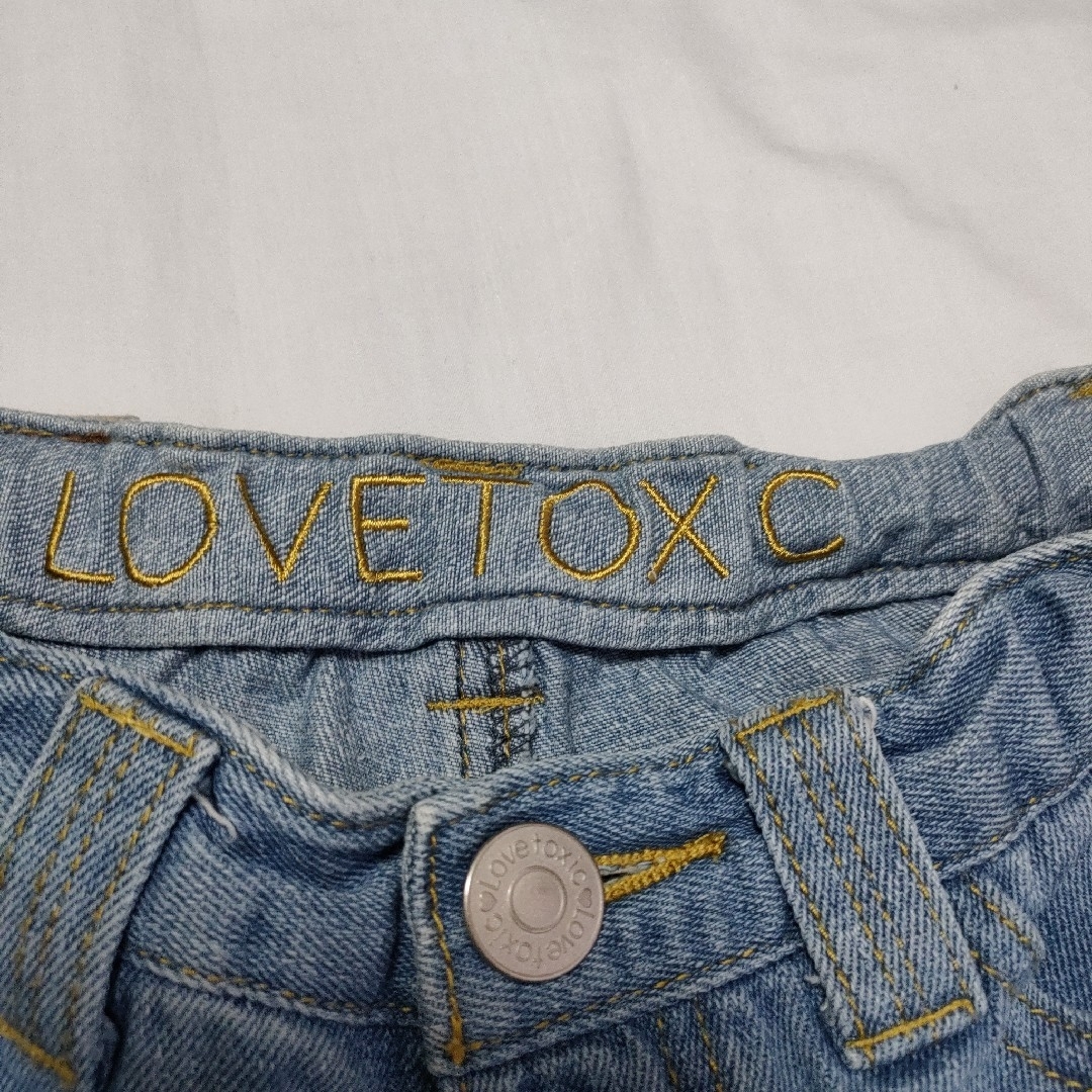 lovetoxic(ラブトキシック)のLOVETOXIC  ラブトキシック　デニムショートパンツ　140 キッズ/ベビー/マタニティのキッズ服女の子用(90cm~)(パンツ/スパッツ)の商品写真