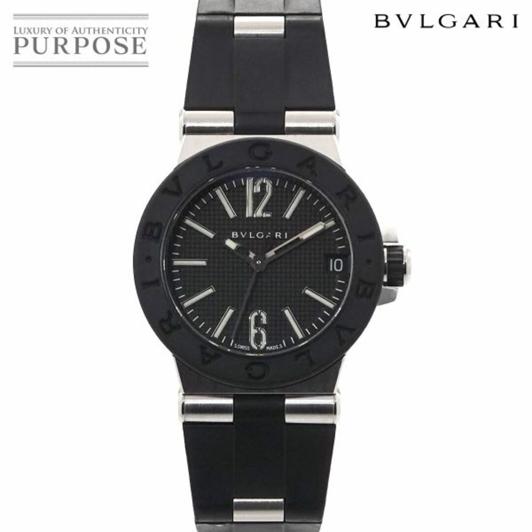 ブルガリ BVLGARI ディアゴノ DG29SV レディース 腕時計 デイト ブラック 文字盤 クォーツ ウォッチ Diagono VLP 90200974