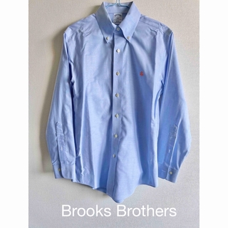 ブルックスブラザース(Brooks Brothers)のブルックスブラザーズ BROOKS BROTHERSシャツ 長袖 ブルー刺繍ロゴ(シャツ)
