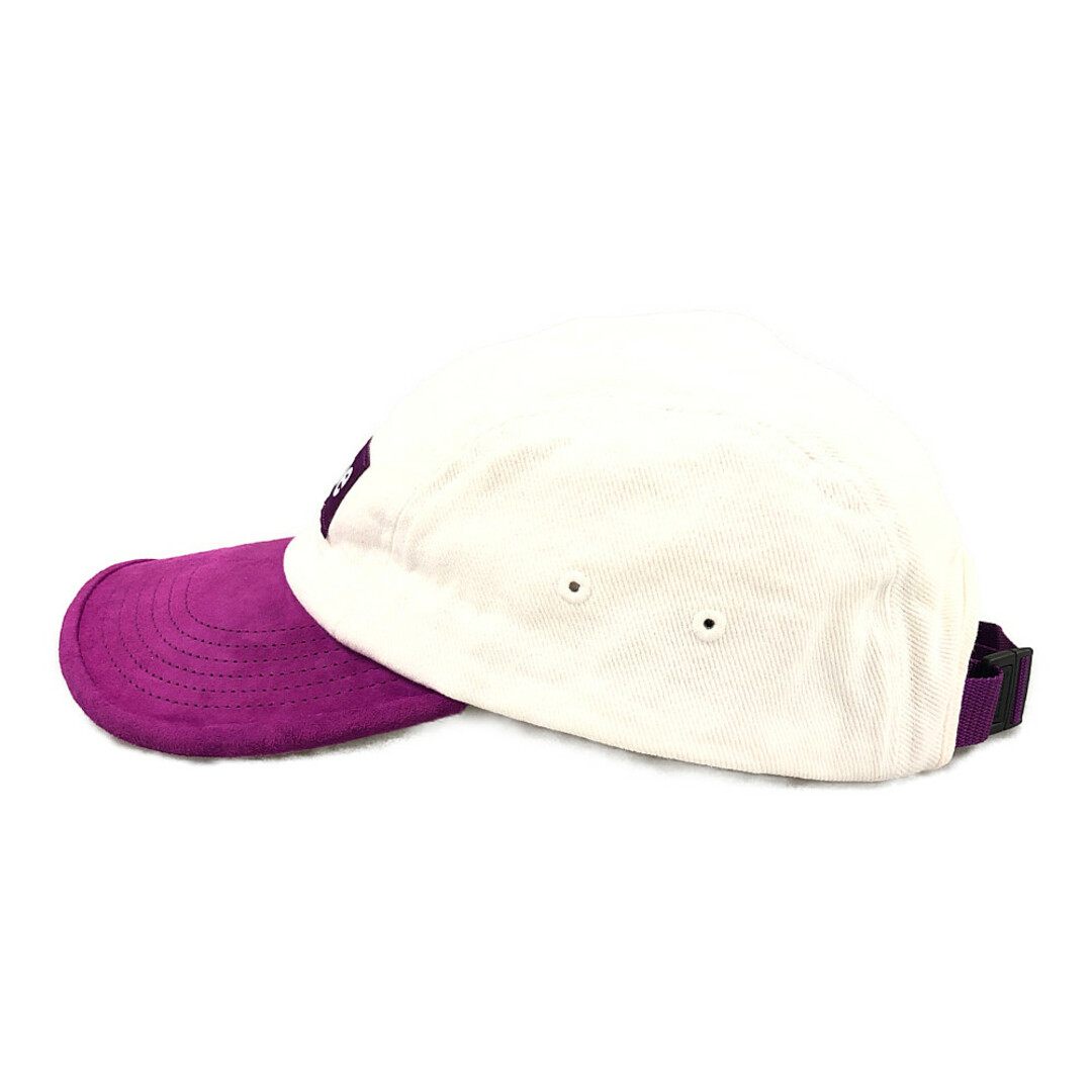 SUPREME シュプリーム 23SS Suede Visor Camp Cap ツバ スウェード BOX ロゴ キャップ ホワイト パープル サイズフリー 正規品 / 31489 1