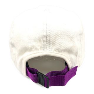 SUPREME シュプリーム 23SS Suede Visor Camp Cap ツバ スウェード BOX ロゴ キャップ ホワイト パープル サイズフリー 正規品 / 31489