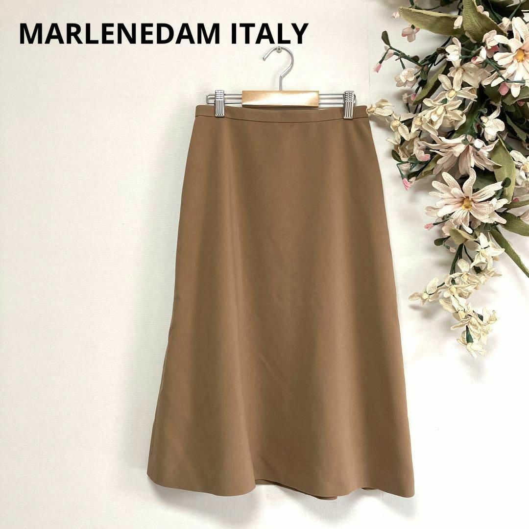 MARLENEDAM ITALY スカート　シンプル　サイズ38  ブラウン系