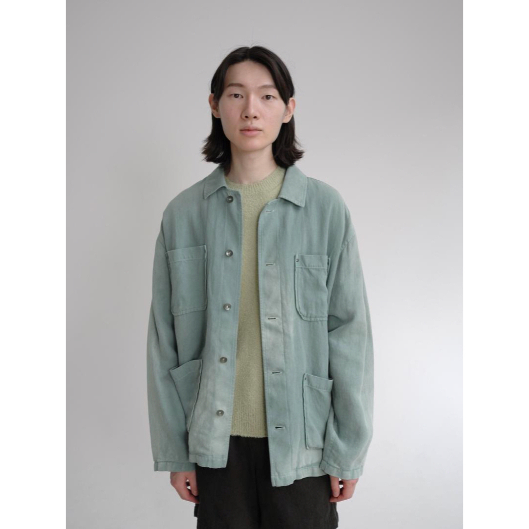 Auralee WASHI DUCK CANVAS BLOUSON 3 グリーン