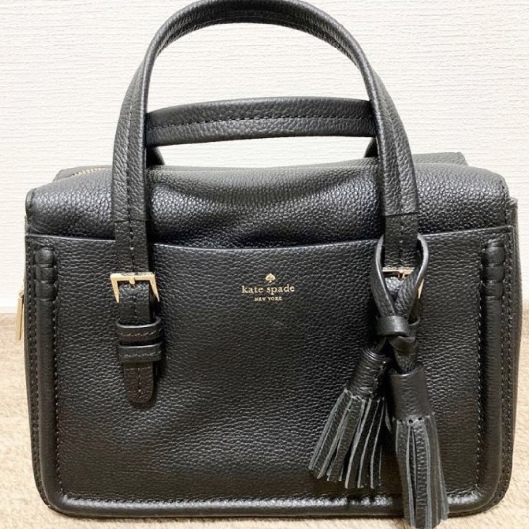 kate spade レザー 2way ハンドバッグ black 黒