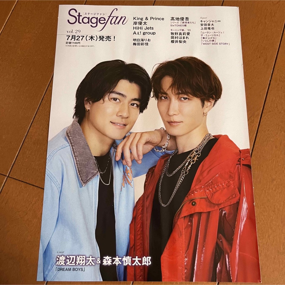 Johnny's(ジャニーズ)の渡辺翔太&森本慎太郎　月刊TV雑誌2冊セット　切り抜き エンタメ/ホビーの雑誌(アート/エンタメ/ホビー)の商品写真