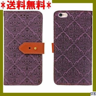 ２ Judaz Lace Series 手帳ケース Ap 洋風柄 紫 792(モバイルケース/カバー)