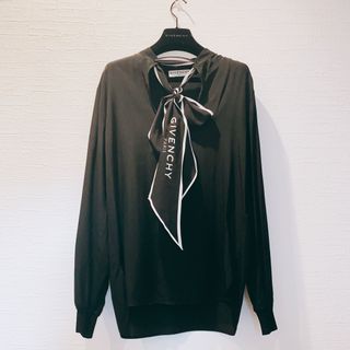 GIVENCHY 黒コットンレースブラウス/チュニック/ワンピース