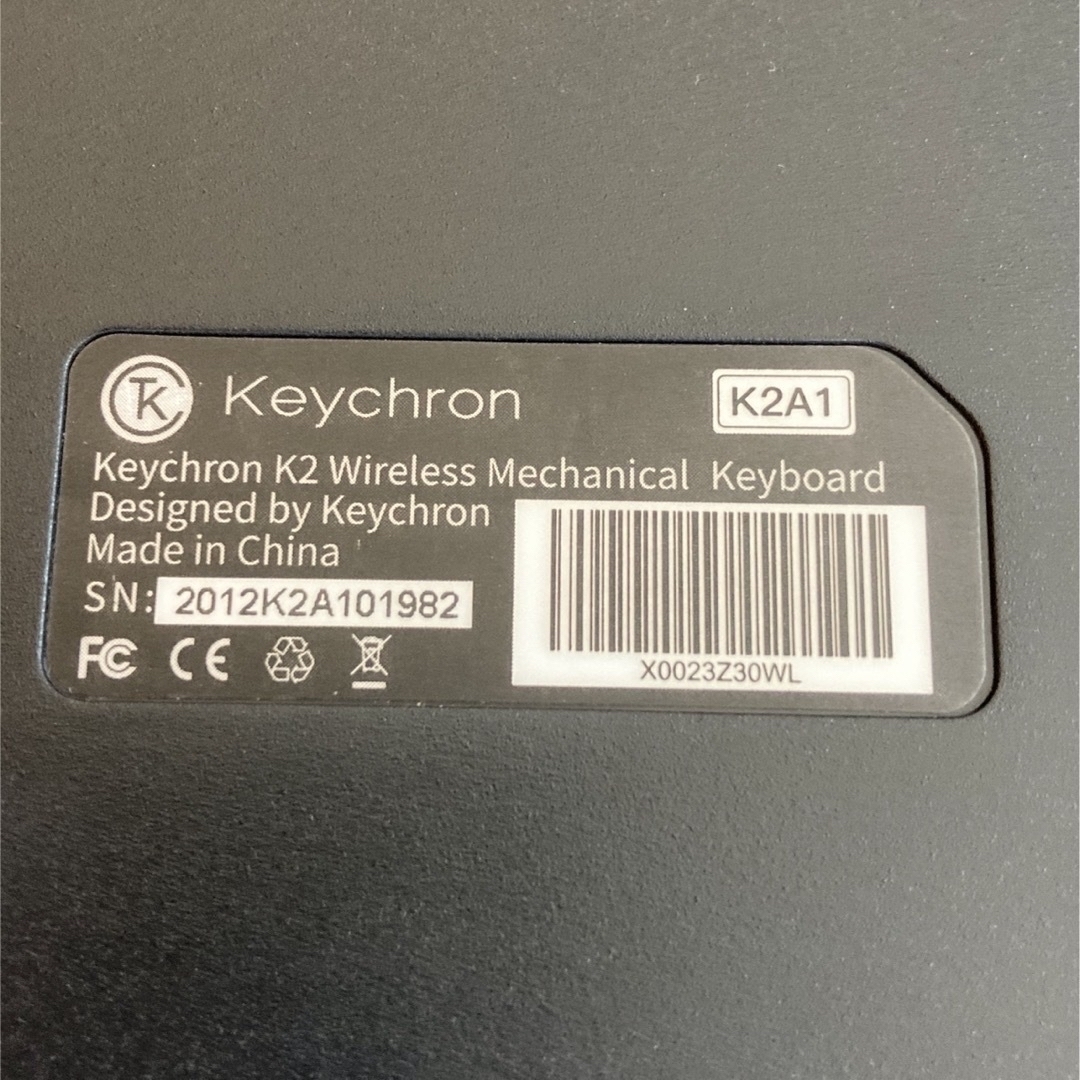 Keychron K2 US配列 赤軸 純正パームレスト付き