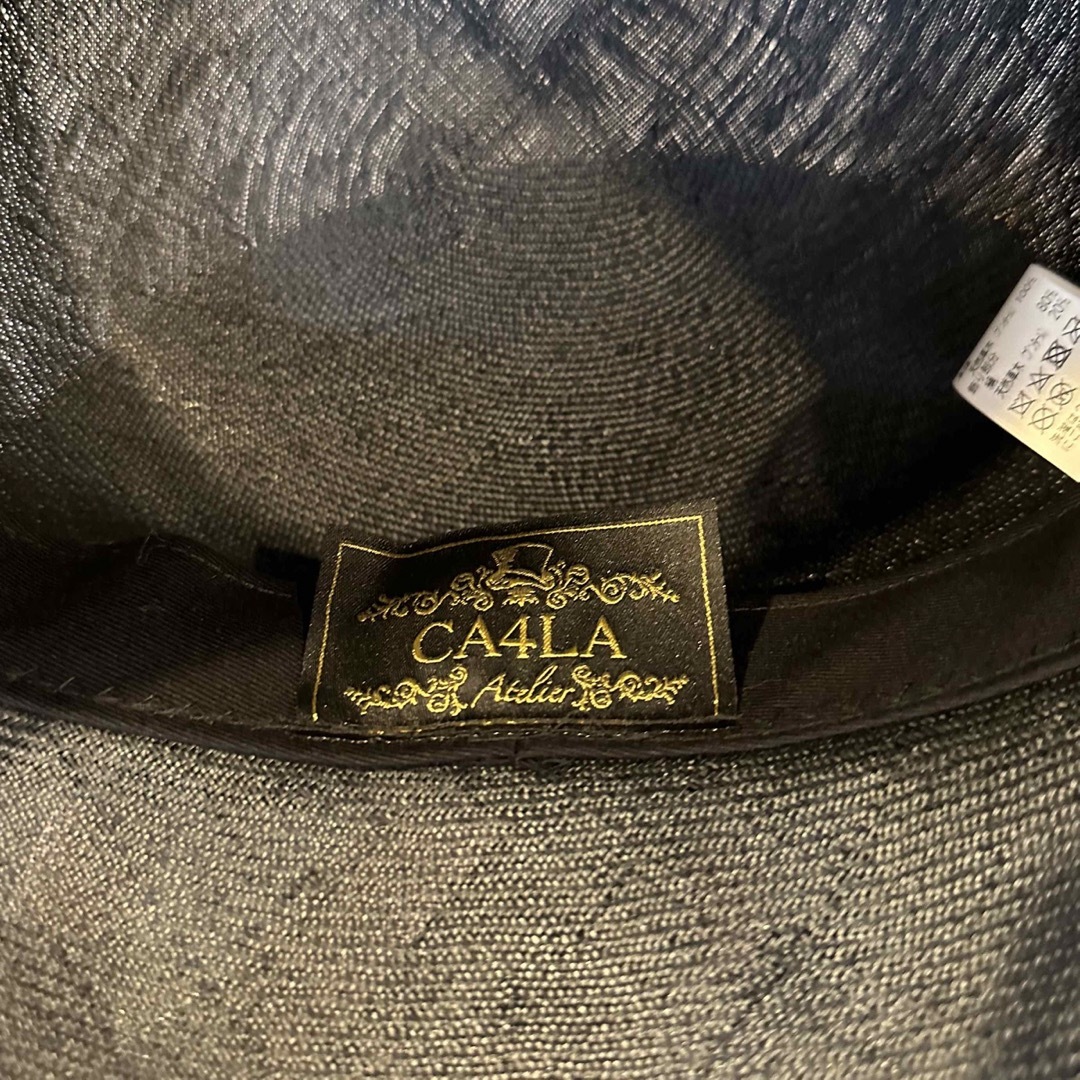 CA4LA(カシラ)のCA4LA カシラ 麦わら帽子　バックリボン レディースの帽子(麦わら帽子/ストローハット)の商品写真