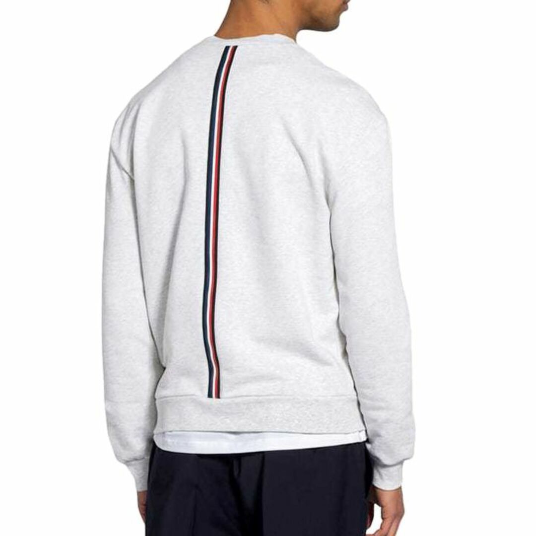46 MONCLER ライトグレー クルーネック ロゴ スウェット sizeXL | www
