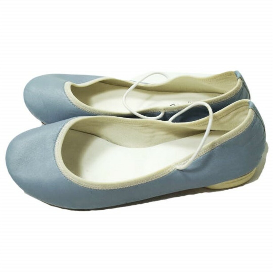 repetto(レペット)のrepetto レペット フランス製 レザーストラップシューズ 38(24cm) ブルー バレエシューズ LIO メリージェーン フラットソール シューズ【中古】【repetto】 レディースの靴/シューズ(バレエシューズ)の商品写真