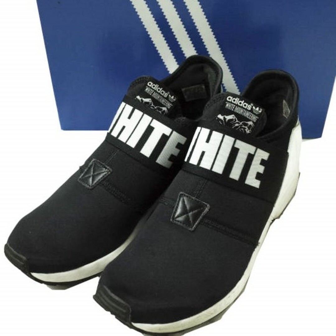 スニーカーWHITE MOUNTAINEERING x adidas Originals ホワイトマウンテニアリング アディダス オリジナルス 別注 ZX FLUX PLUS WM ゼットエックス プラス AQ3270 US9(27cm) BLACK/WHITE スリッポン スニーカー シューズ【WHITE MOUNTAINEERING × adidas Originals】