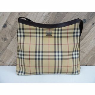 バーバリー(BURBERRY)のM浦010 / BURBERRY ノバチェック ショルダーバッグ PVC レザー(ショルダーバッグ)