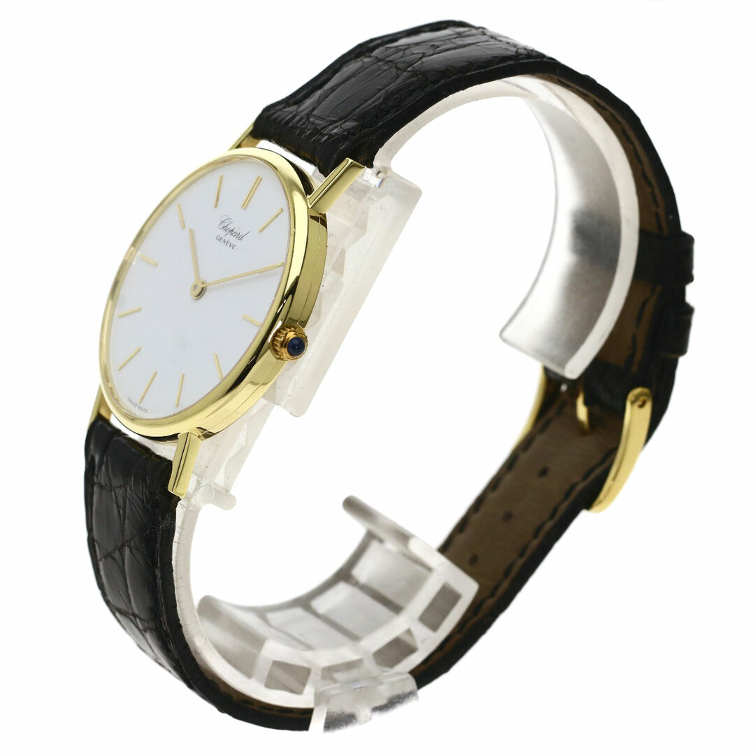 Chopard ラウンドフェイス 腕時計 K18YG 革 メンズ