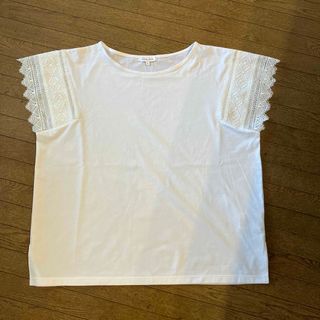 グローバルワーク(GLOBAL WORK)の【新品】グローバルワーク　半袖ブラウス　白(Tシャツ(半袖/袖なし))