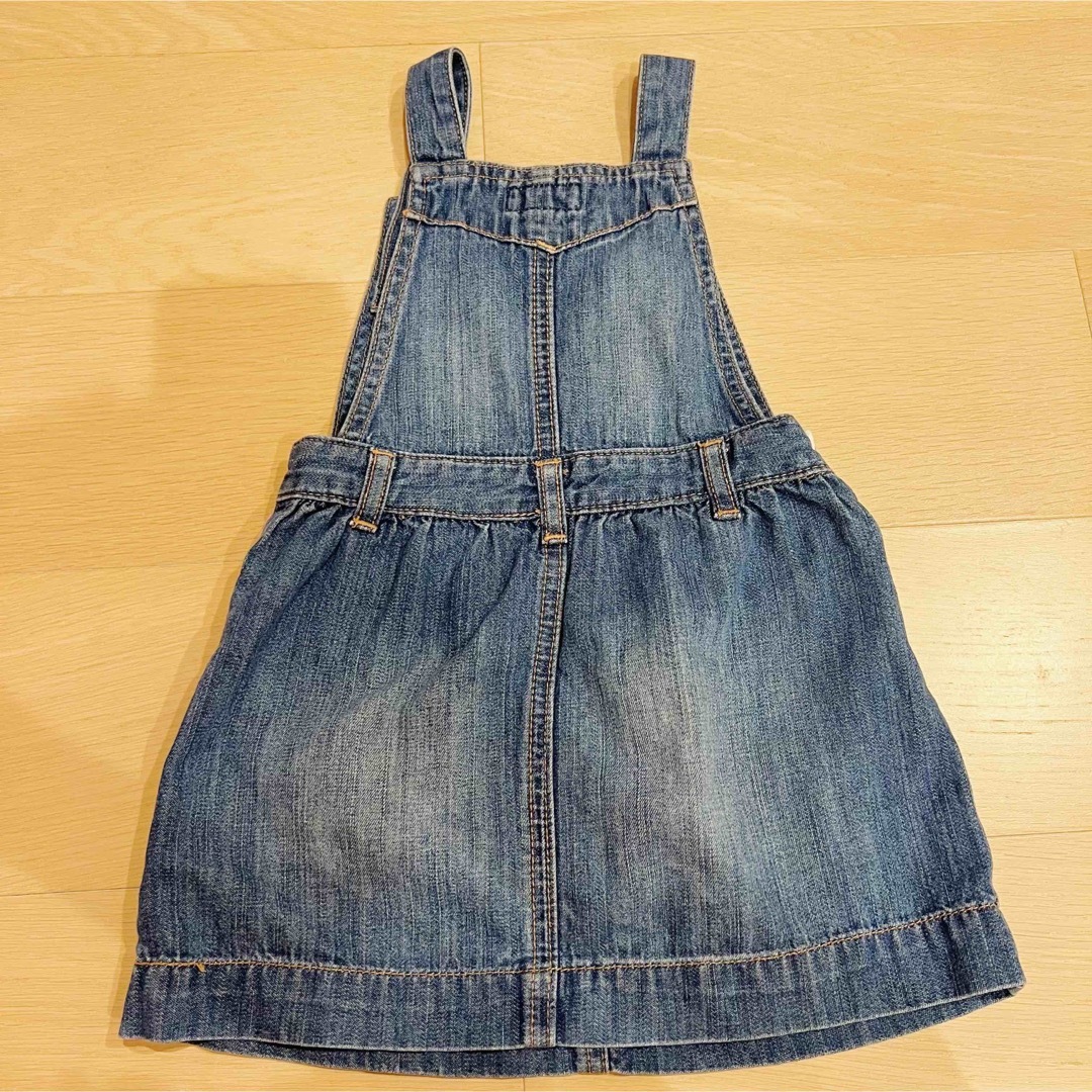 GAP Kids(ギャップキッズ)のGap kids デニムジャンパー　90cm キッズ/ベビー/マタニティのキッズ服女の子用(90cm~)(ワンピース)の商品写真