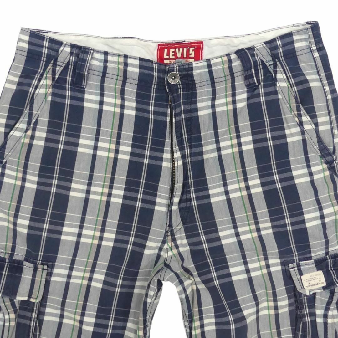 リーバイス W38 ハーフパンツ カーゴパンツメンズ チェック SJ1701