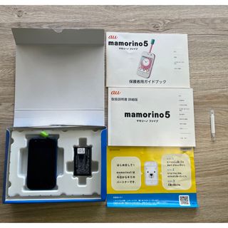 エーユー(au)のau mamorino5（マモリーノ5）★キッズ携帯★USED(携帯電話本体)