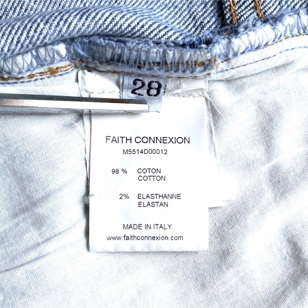 DIOR HOMME - FAITH CONNEXION シルバーコーティングデニム 28の通販