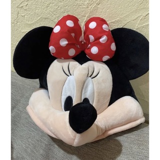 ディズニー(Disney)のミニーマウス　帽子　被り物　ぬいぐるみ　カチューシャ(カチューシャ)