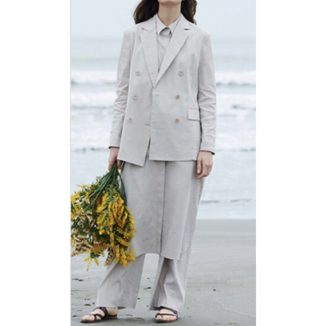 theory luxe 21SS Crunch ダブルジャケット ベージュ 38 | フリマアプリ ラクマ