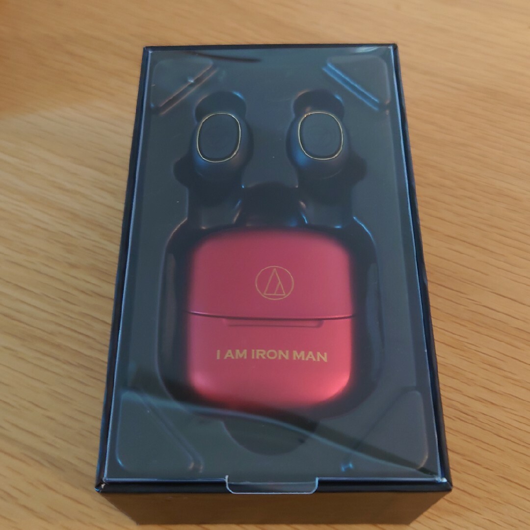 audio-technica(オーディオテクニカ)の【中古】ワイヤレスイヤホン MARVEL スマホ/家電/カメラのオーディオ機器(ヘッドフォン/イヤフォン)の商品写真