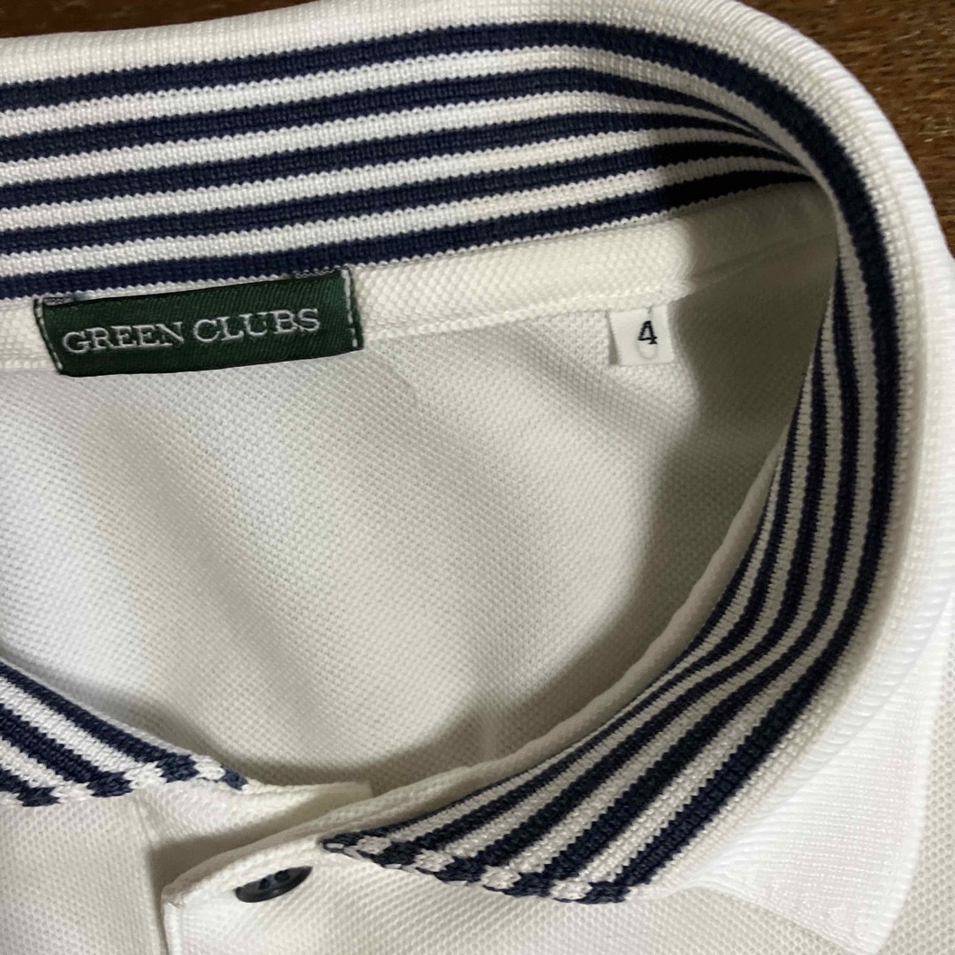 GREEN CLUBS(グリーンクラブ)のグリーンクラブ　ホワイト　ポロシャツ スポーツ/アウトドアのゴルフ(ウエア)の商品写真