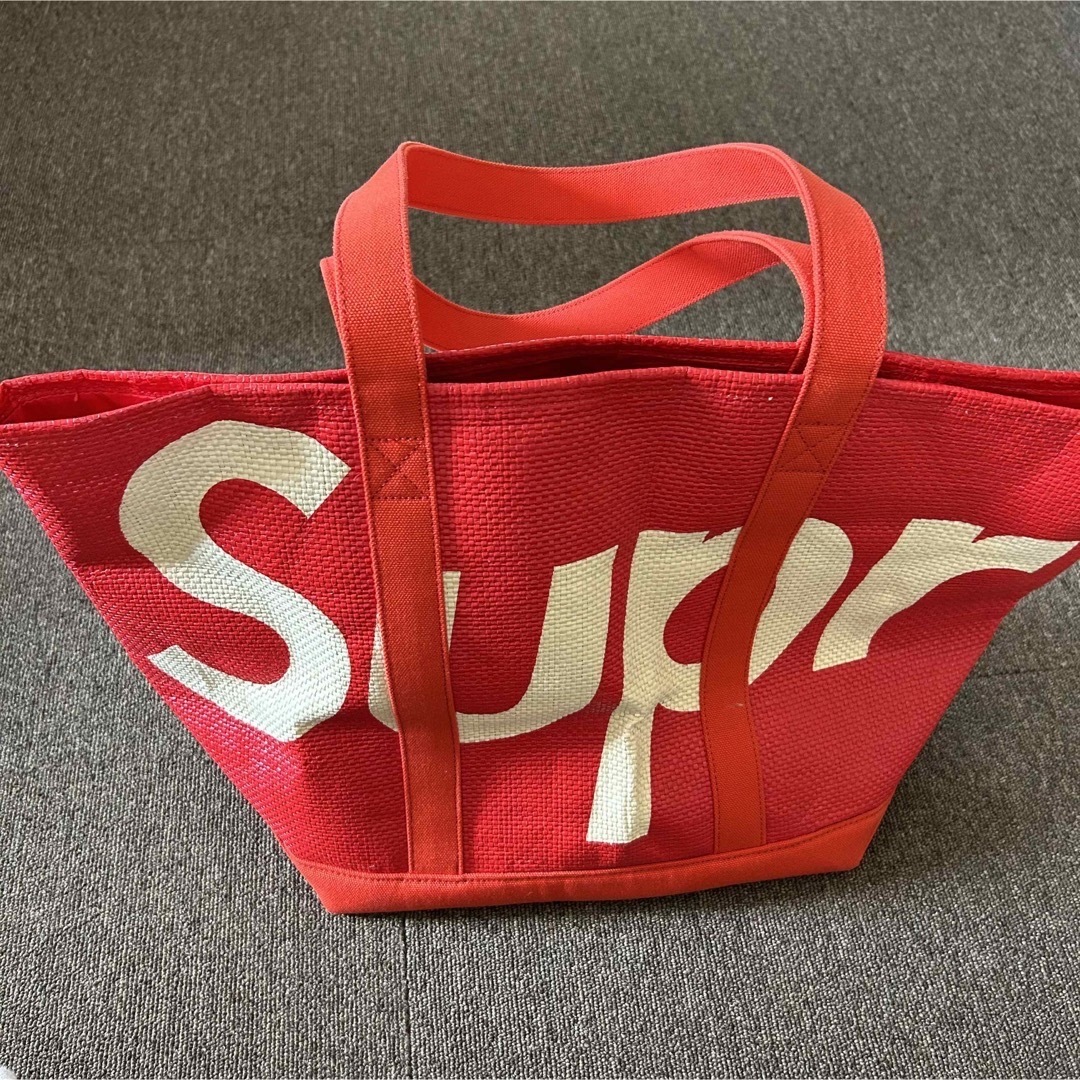 Supreme Raffia Tote Red 送料無料