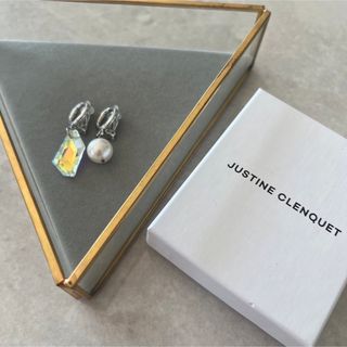 ジュスティーヌクランケ(JUSTINE CLENQUET)の【新品】Justine Clenquet シルバー Laura イヤリング(イヤリング)