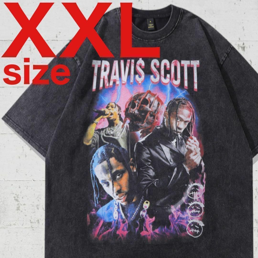 TRAVIS SCOTT　トラヴィス スコット　ラップTシャツ　ブラック　XXL