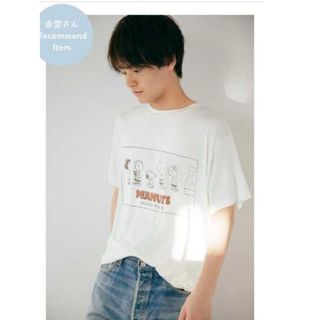 ジェラートピケ(gelato pique)の【PEANUTS】 HOMME ワンポイントTシャツ (Tシャツ/カットソー(半袖/袖なし))