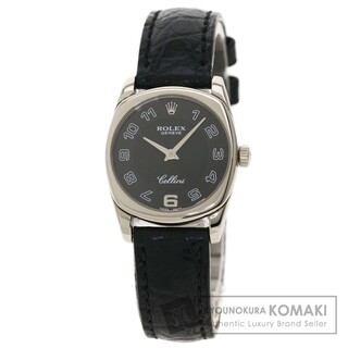ロレックス(ROLEX)のROLEX 6229/9 チェリーニ 腕時計 K18WG クロコダイル レディース(腕時計)