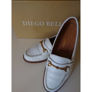 ドゥーズィエムクラス(DEUXIEME CLASSE)のDIEGO BELLINI  ビットローファ・白・36(ローファー/革靴)